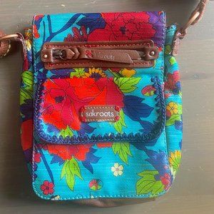 Sakroots Bright Floral Canvas Crossbody